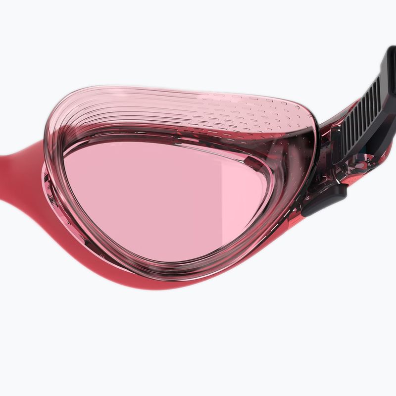 Okulary do pływania damskie Speedo Biofuse 2.0 raspberry fill/vermillion swim in style 5
