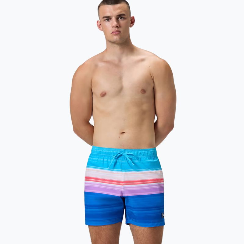 Szorty kąpielowe męskie Speedo Printed Redondo Edge Volley 16" turkish sea 4