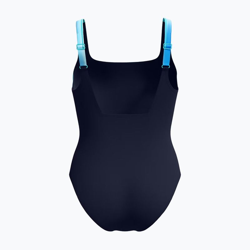 Strój pływacki jednoczęściowy damski Speedo Shaping Contour Eclipse Printed true navy/berry 2
