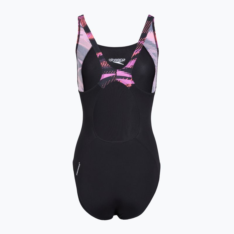 Strój pływacki jednoczęściowy damski Speedo HyperBoom Splice Muscleback neon violet 2