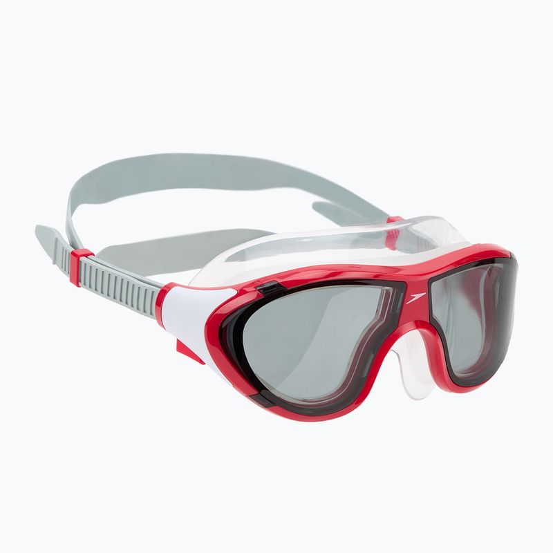 Maska do pływania dziecięce Speedo Biofuse 2.0 high risk red/smoke