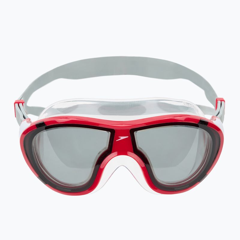 Maska do pływania dziecięce Speedo Biofuse 2.0 high risk red/smoke 2