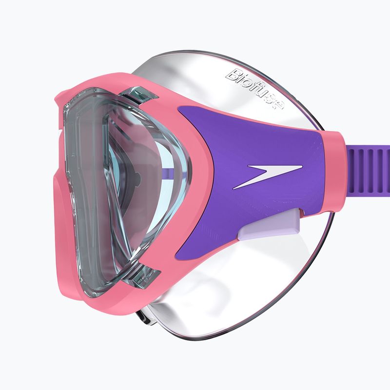 Maska do pływania dziecięce Speedo Biofuse 2.0 pink lemonade/steel 4