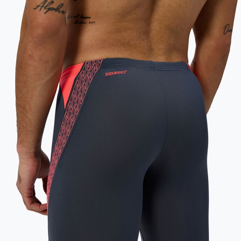 Jammery pływackie męskie Speedo Hyper Boom Splice grey lead/neon coral 7