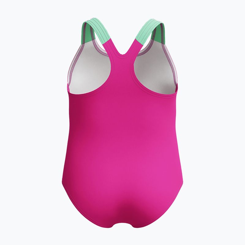 Strój pływacki jednoczęściowy dziecięcy Speedo Digital Printed neon bubblegum 2
