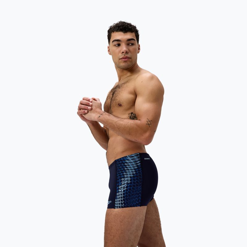 Bokserki pływackie męskie Speedo Endurance+ Tech Panel Aquashort navy/sugar blue 4