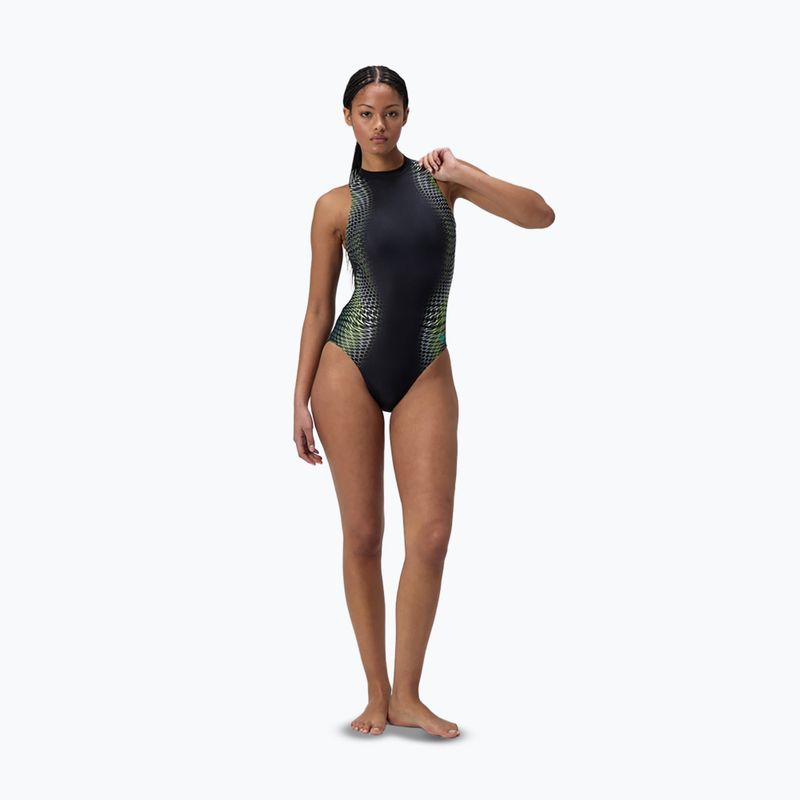 Strój pływacki jednoczęściowy damski Speedo Printed Hydrasuit turquiose gem 2