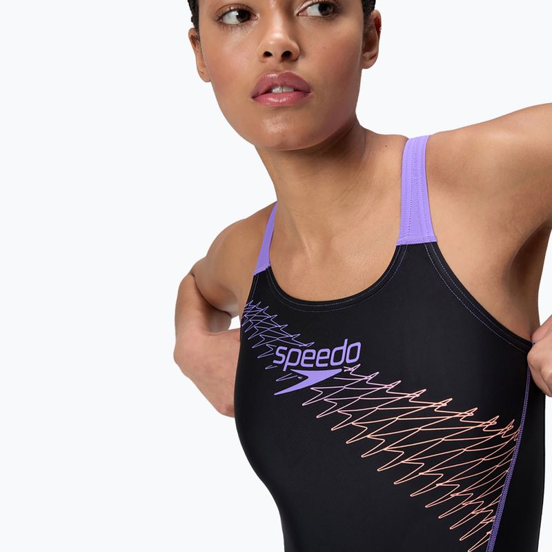 Strój pływacki jednoczęściowy Speedo Medley Logo Medalist bright peach 5
