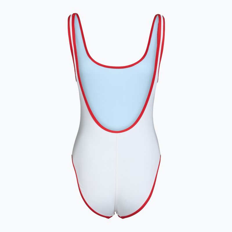 Strój pływacki jednoczęściowy damski Speedo Solid Bound Scoop high risk red/bright white 2