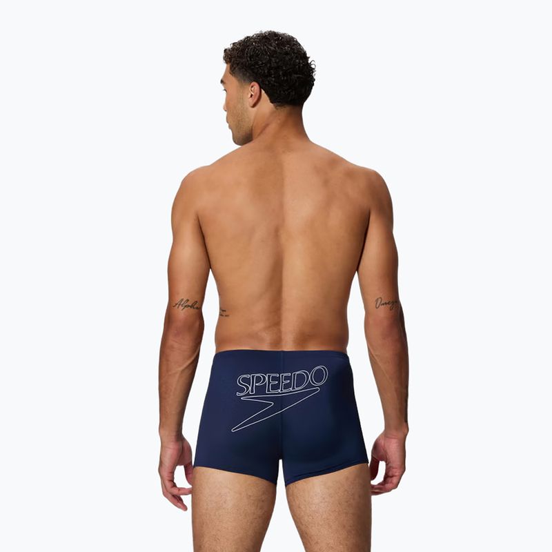 Bokserki pływackie męskie Speedo Endurance+ Logo Aquashort peacoat 2