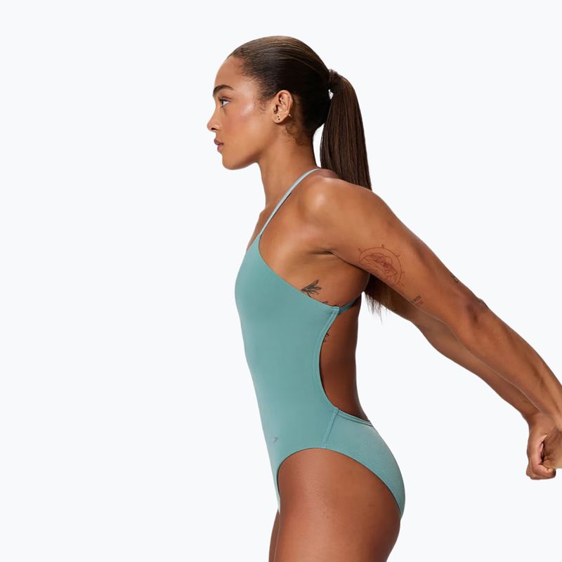 Strój pływacki jednoczęściowy damski Speedo Active Back storm green 3