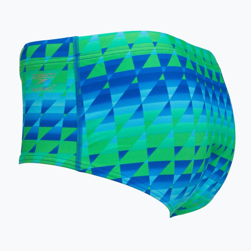 Bokserki pływackie męskie Speedo ML Printed 13.5 cm Brief quilted triangles/lagoon blue 3