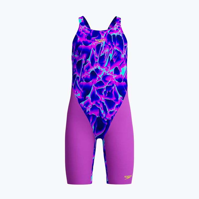 Strój pływacki jednoczęściowy dziecięcy Speedo Fastskin Endurance+ Max Openback Kneeskin cavecurrent