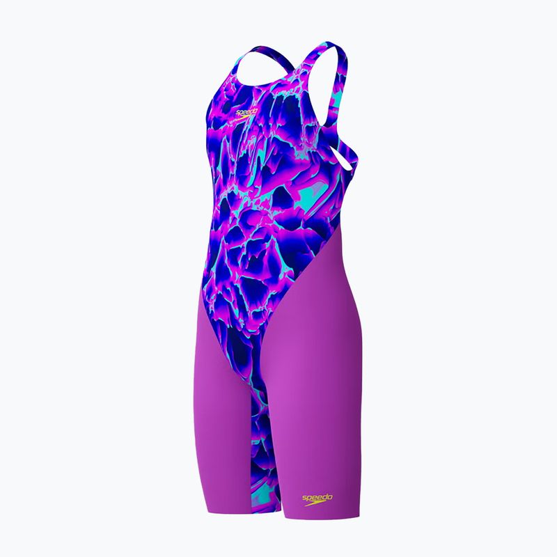 Strój pływacki jednoczęściowy dziecięcy Speedo Fastskin Endurance+ Max Openback Kneeskin cavecurrent 3