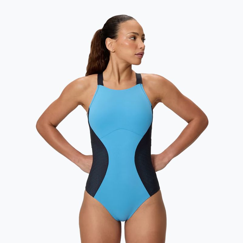 Strój pływacki jednoczęściowy damski Speedo Sculpture High Neck Contour