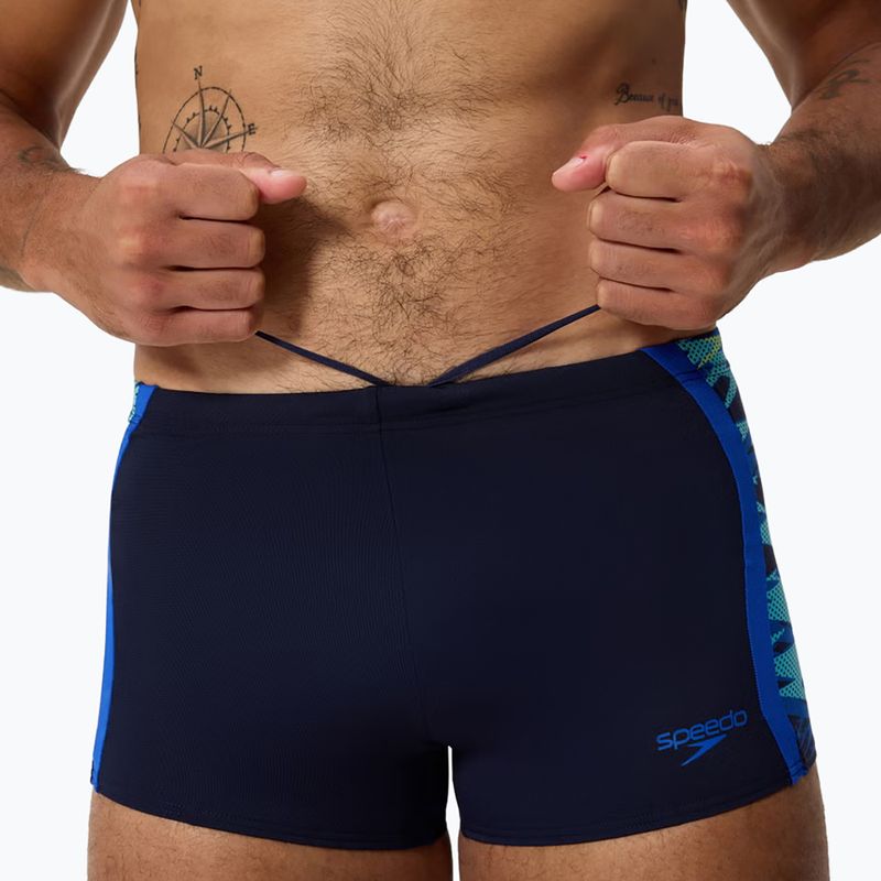 Bokserki pływackie Speedo Hyperboom Splice Aquashort peacoat/deep sapphrie 4