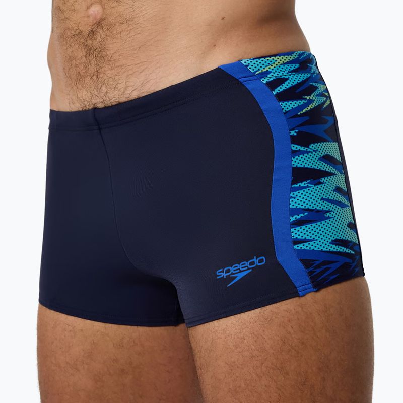 Bokserki pływackie Speedo Hyperboom Splice Aquashort peacoat/deep sapphrie 5
