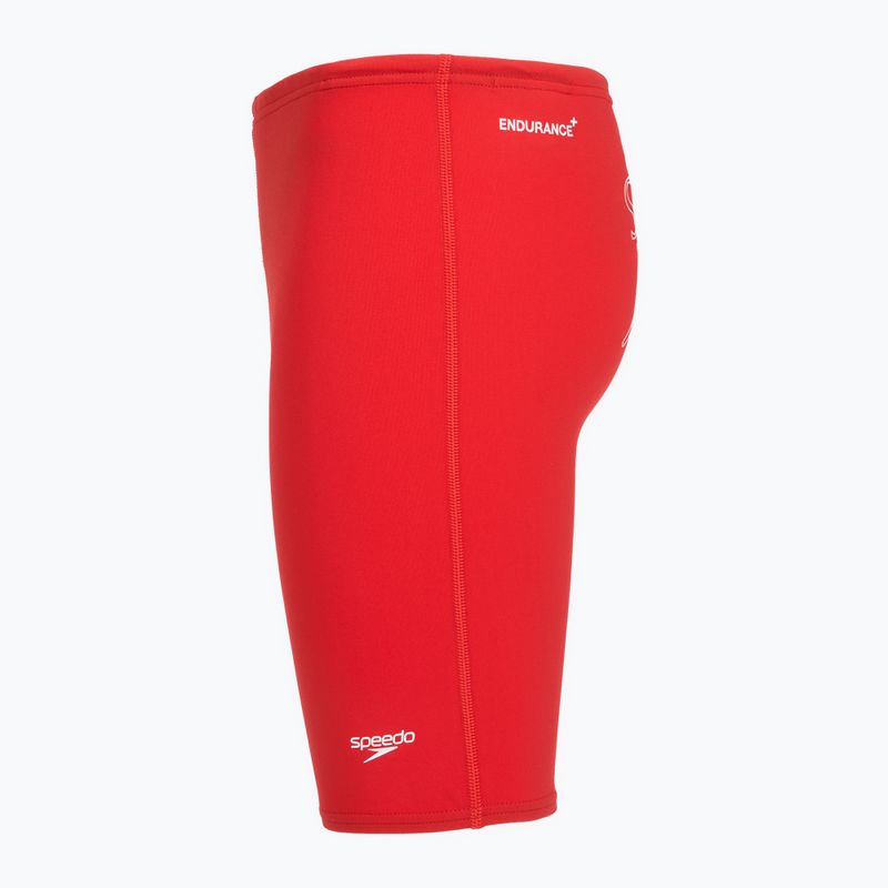 Jammery pływackie dziecięce Speedo Endurance+ Logo Jammer high risk red 3