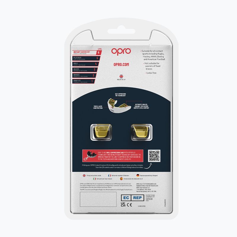 Ochraniacz szczęki Opro Instant Custom Fit Eyes czarny/czerwony 3