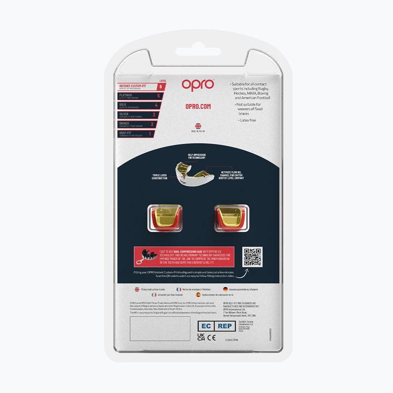 Ochraniacz szczęki Opro Instant Custom Fit Jaws czerwony 3