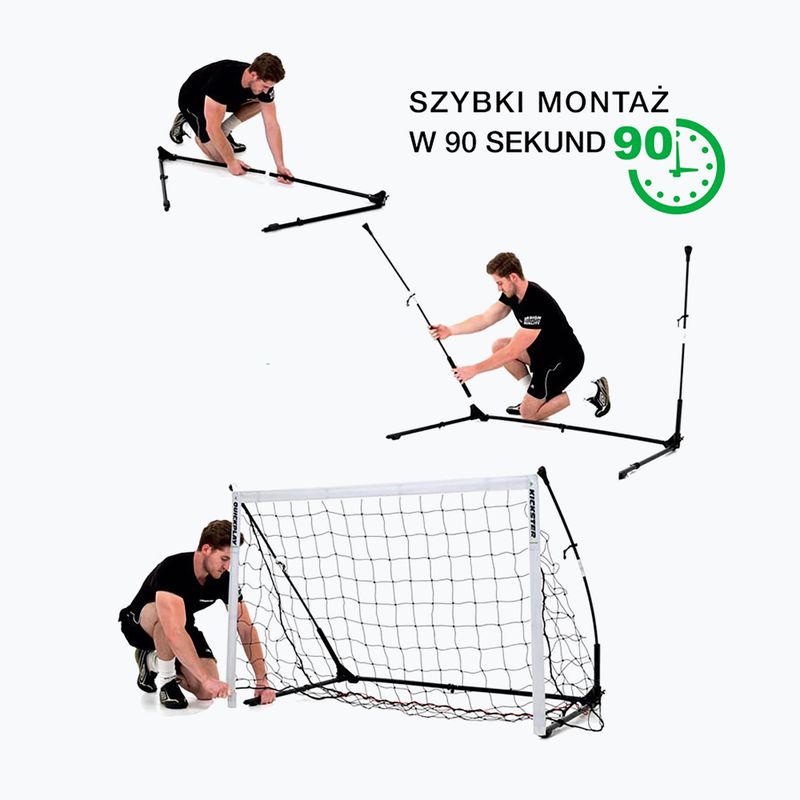 Bramka do piłki nożnej QuickPlay Kickster Elite 300 x 100 cm white/black 9