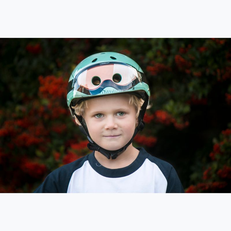 Kask rowerowy dziecięcy Hornit Military mint 15
