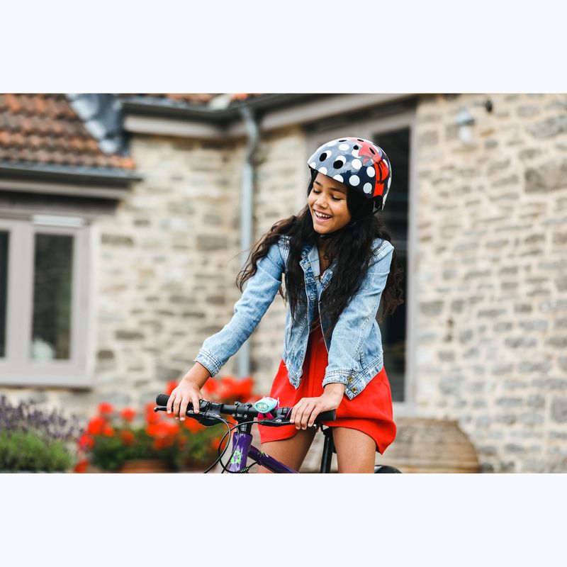 Kask rowerowy dziecięcy Hornit PolkaDot navy/white/red 17