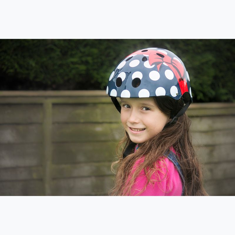 Kask rowerowy dziecięcy Hornit PolkaDot navy/white/red 18