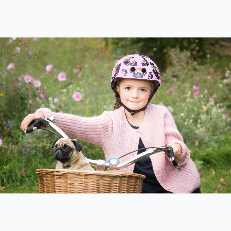 Kask rowerowy dziecięcy Hornit Pug pink/brown 9