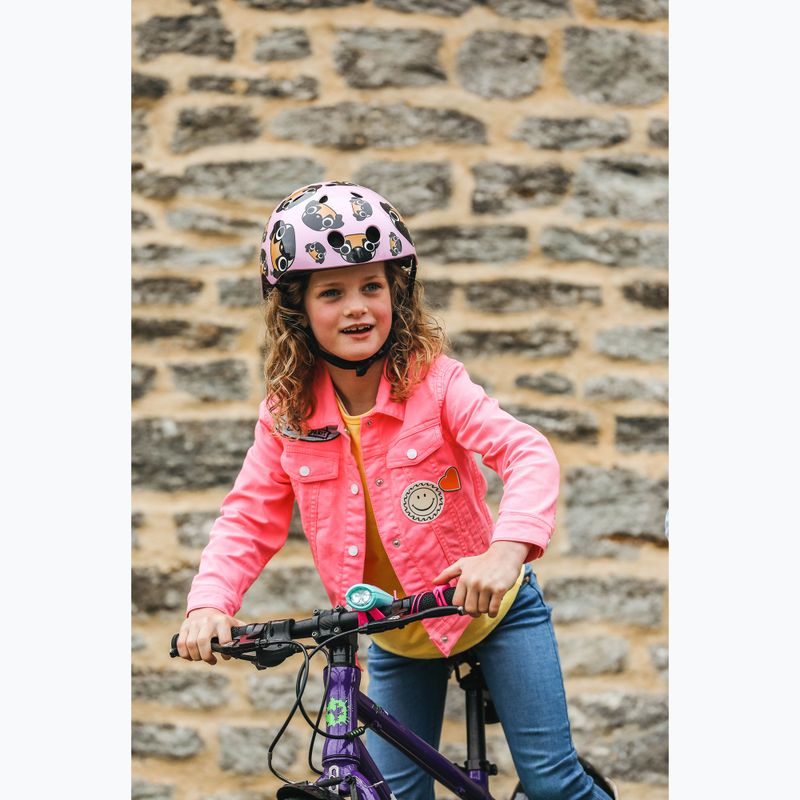 Kask rowerowy dziecięcy Hornit Pug pink/brown 11