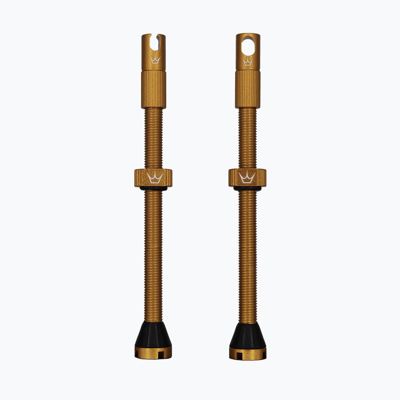 Zestaw wentyli presta Peaty's X Chris King MK2 Tubeless Valves 80 mm mango