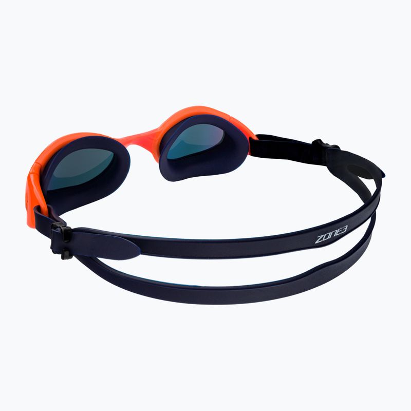 Okulary do pływania ZONE3 Attack navy/hi-vis orange 4