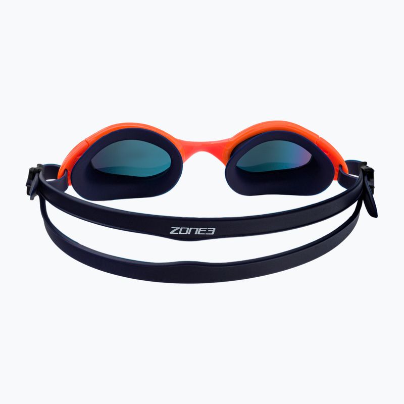 Okulary do pływania ZONE3 Attack navy/hi-vis orange 5