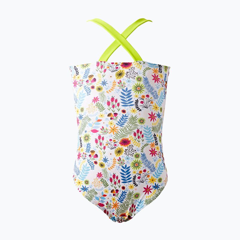Strój pływacki jednoczęściowy dziecięcy Splash About Jungle Paradise lime 2