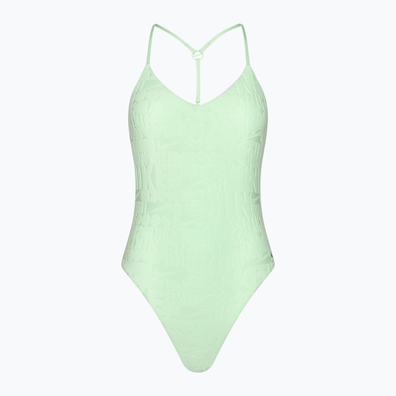 Strój pływacki jednoczęściowy damski Nike Retro Flow T-Back vapor green