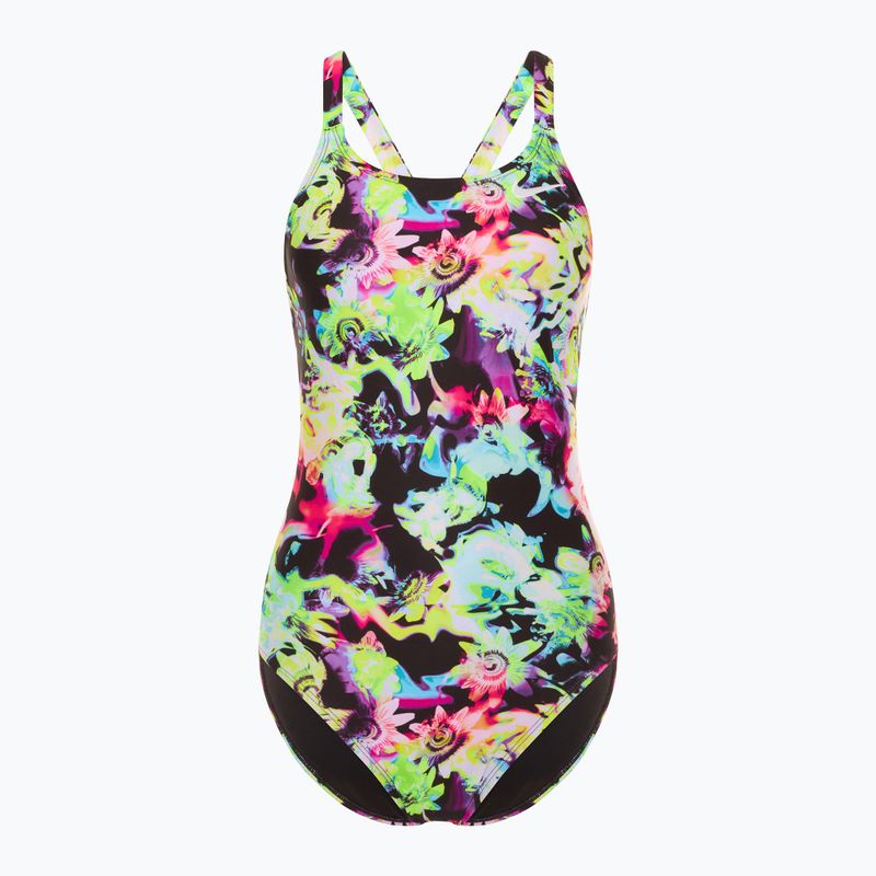 Strój pływacki jednoczęściowy damski Nike Hydrastrong Multi Print Fastback rainbow