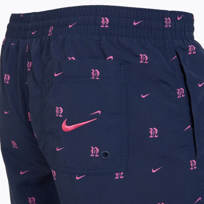 Szorty kąpielowe męskie Nike Luxe Letter 7" Volley midnight navy 8