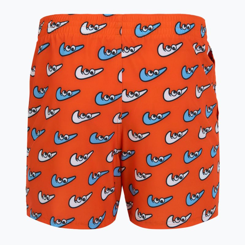 Szorty kąpielowe męskie Nike Multi Print 5" Volley orange blaze 6