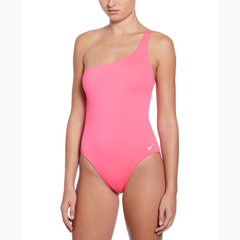 Strój pływacki jednoczęściowy damski Nike Essential Asymmetrical hyper pink 4