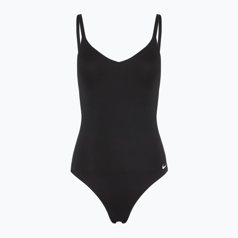 Strój pływacki jednoczęściowy damski Nike Essential V-Neck black