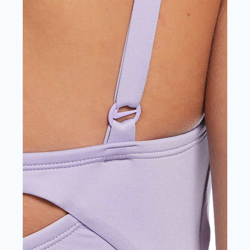Strój pływacki jednoczęściowy damski Nike Essential V-Neck hydrangeas 8