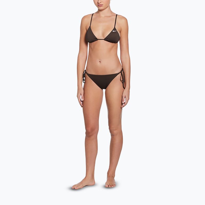 Góra od stroju pływackiego Nike Essential Triangle Bikini baroque brown 5