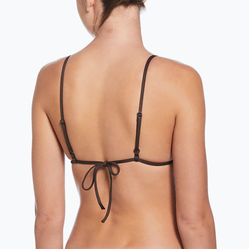 Góra od stroju pływackiego Nike Essential Triangle Bikini baroque brown 6