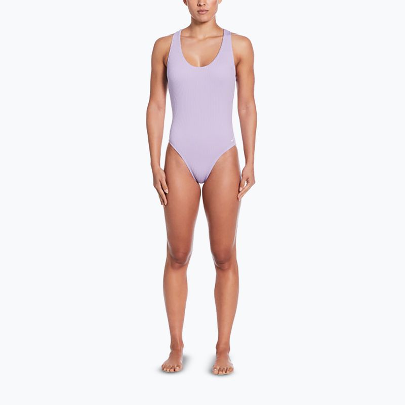 Strój pływacki jednoczęściowy damski Nike Elevated Essential Crossback hydrangeas 5