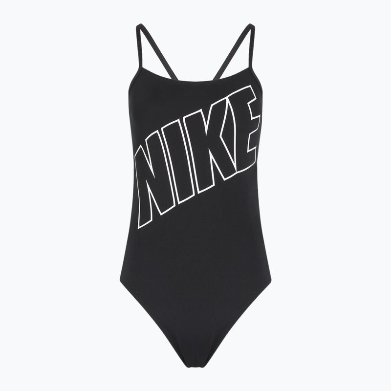 Strój pływacki jednoczęściowy damski Nike Hydrastrong Adjustable Crossback black