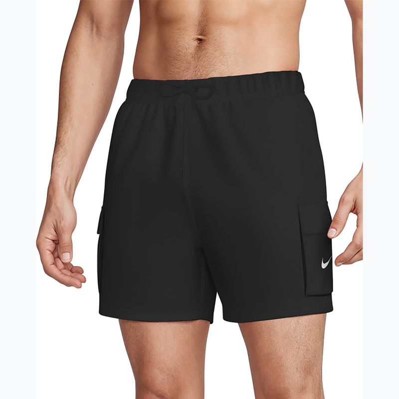 Szorty kąpielowe męskie Nike Voyage Solid Essential 5" Volley black 3