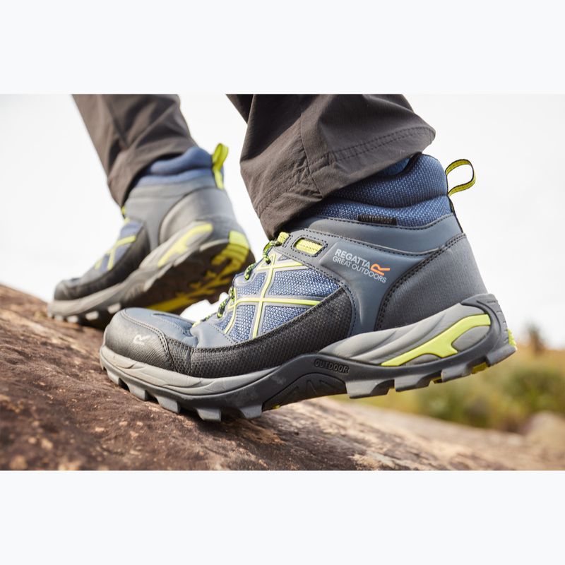 Buty trekkingowe męskie REGATTA Samaris III navy/lime punch 8