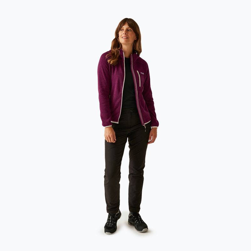 Bluza polarowa damska REGATTA Newhill II beaujolais/light vanilla 2