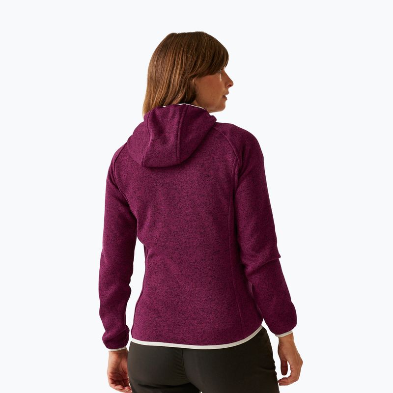 Bluza polarowa damska REGATTA Newhill II beaujolais/light vanilla 3