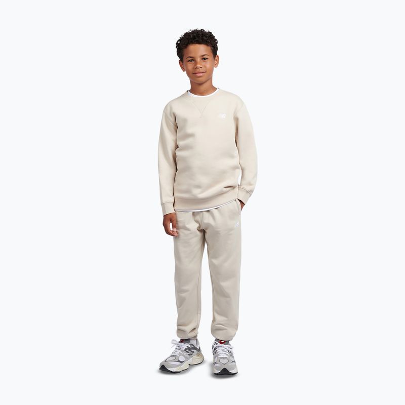 Bluza dziecięca New Balance Brush Back Small Logo Crew timberwolf 2